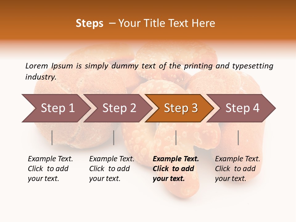 Croissant Isolated Loaf PowerPoint Template