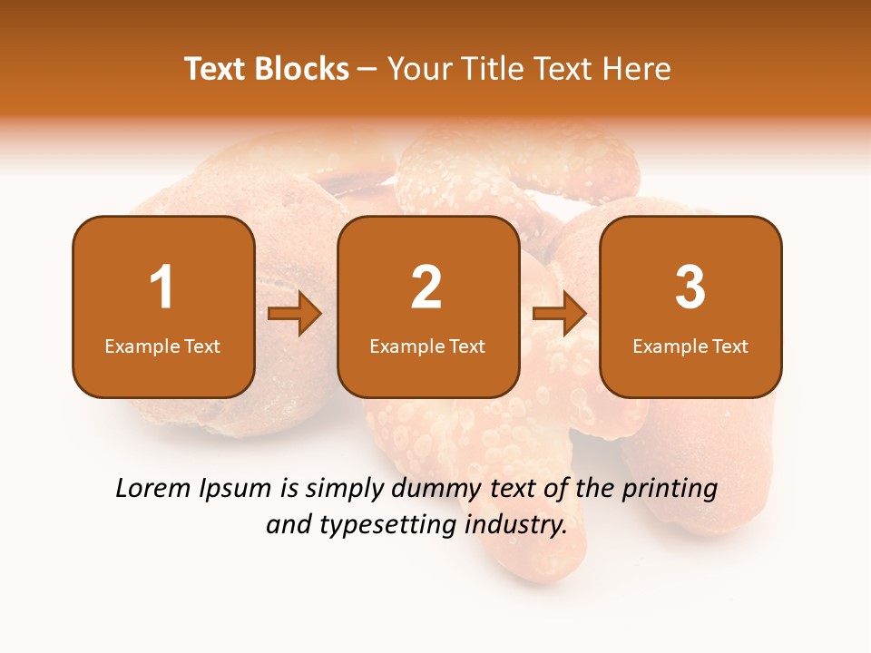 Croissant Isolated Loaf PowerPoint Template