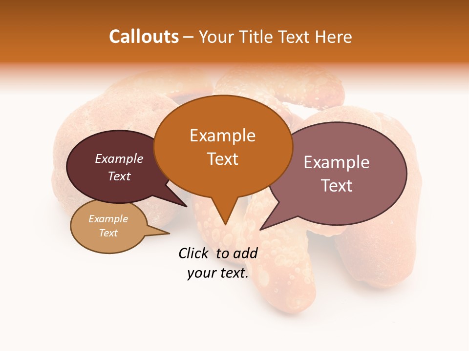 Croissant Isolated Loaf PowerPoint Template