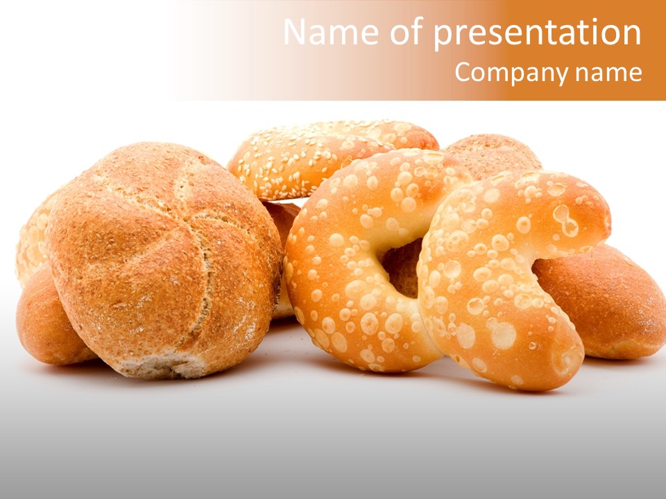 Croissant Isolated Food PowerPoint Template