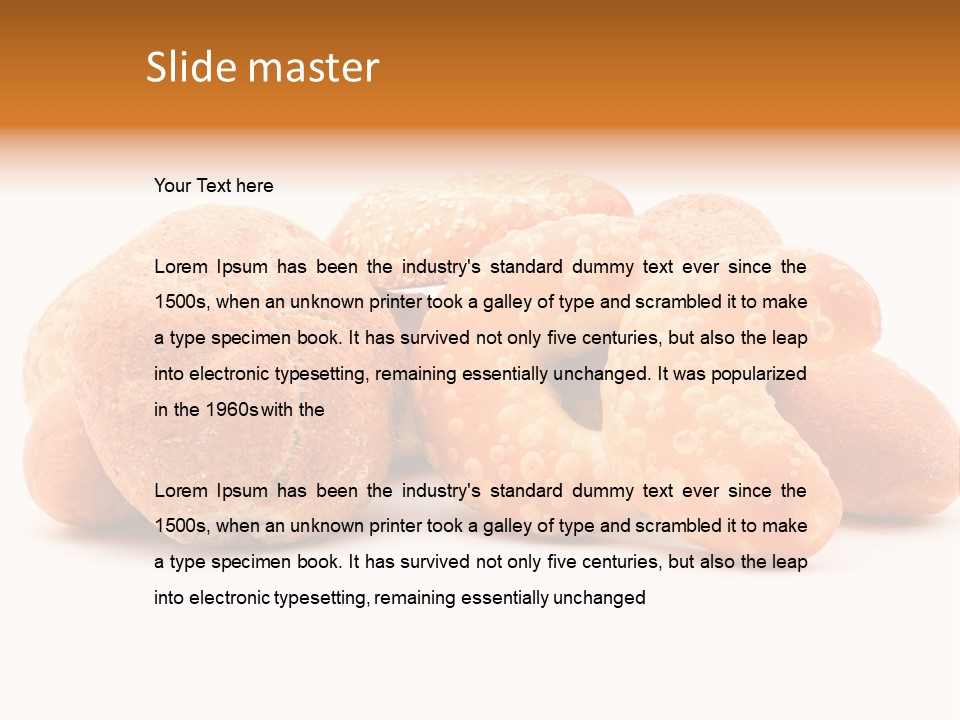 Croissant Isolated Food PowerPoint Template