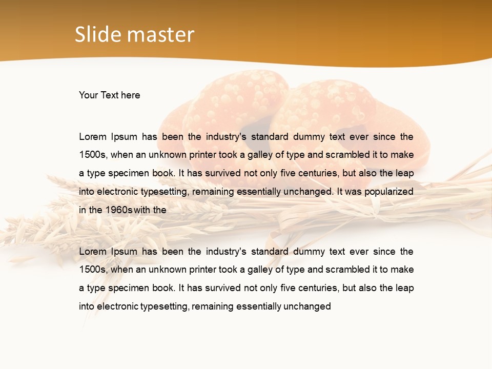 Bun Breakfast Wheat PowerPoint Template