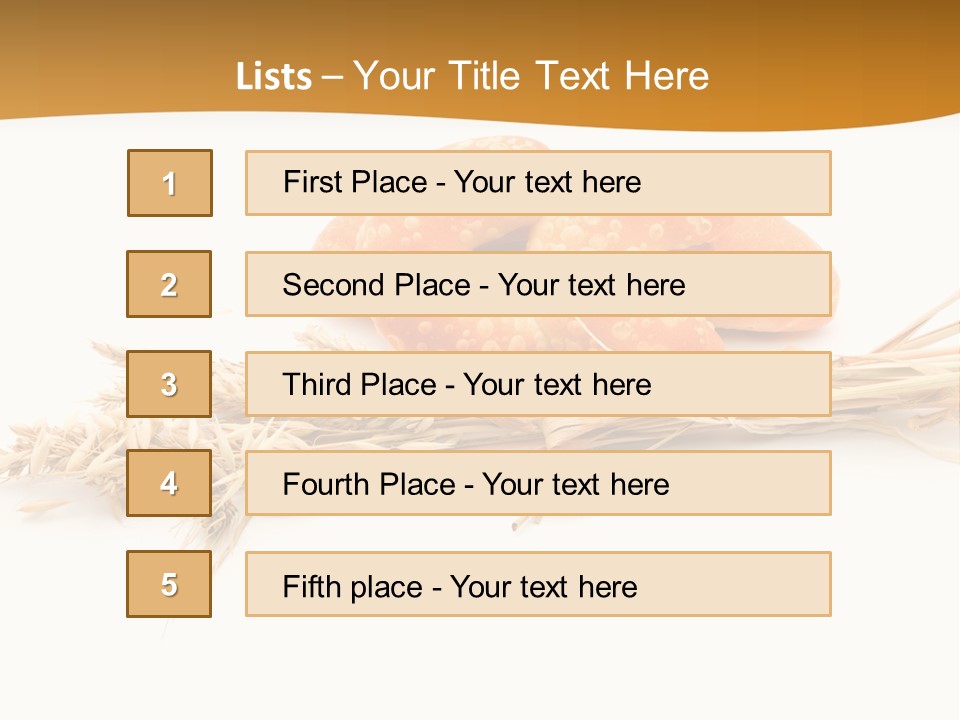 Bun Breakfast Wheat PowerPoint Template