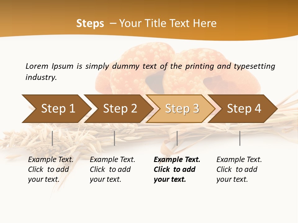 Bun Breakfast Wheat PowerPoint Template
