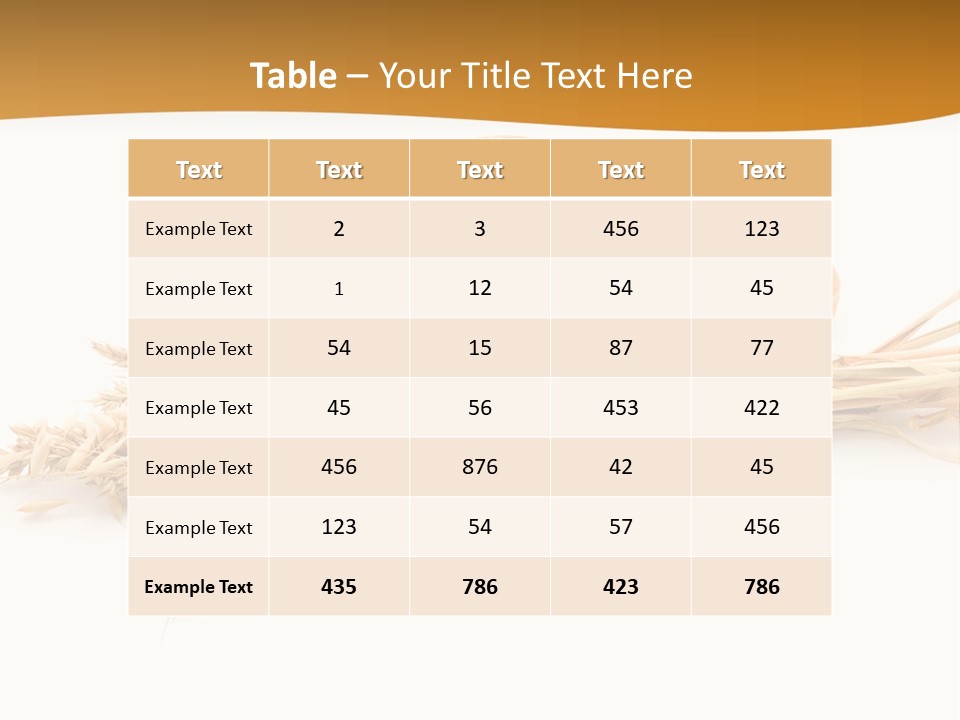 Bun Breakfast Wheat PowerPoint Template