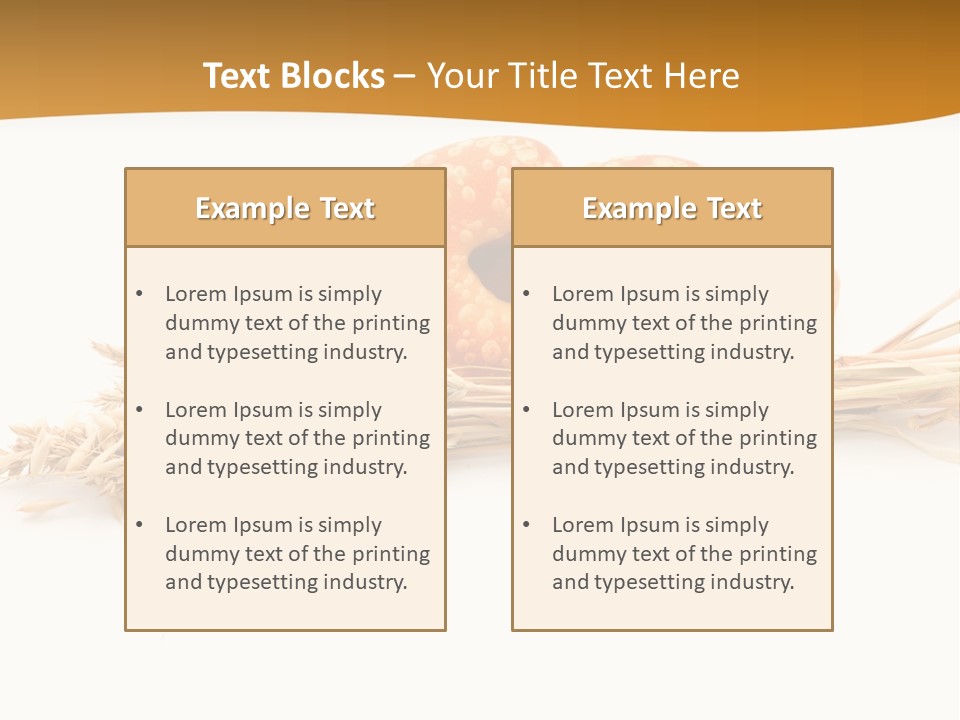 Bun Breakfast Wheat PowerPoint Template