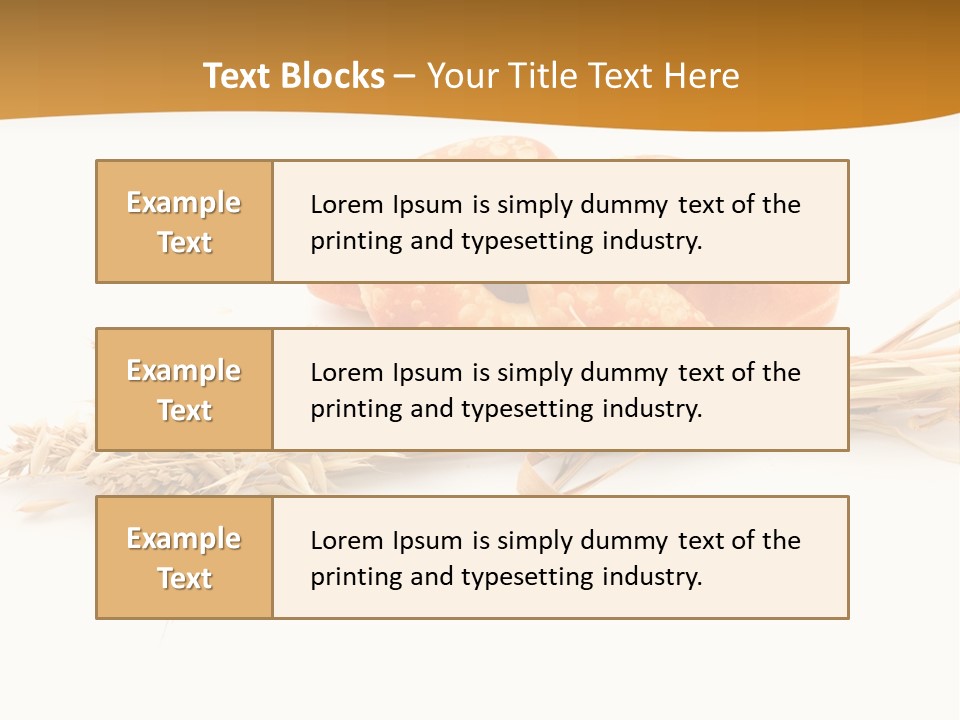 Bun Breakfast Wheat PowerPoint Template