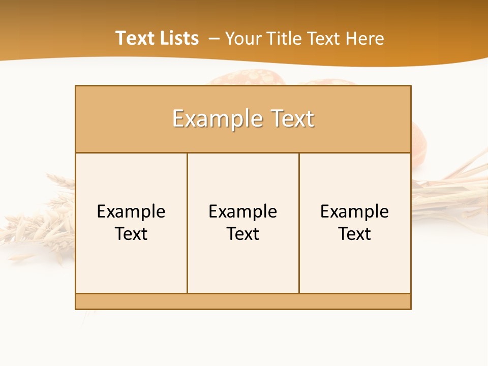 Bun Breakfast Wheat PowerPoint Template