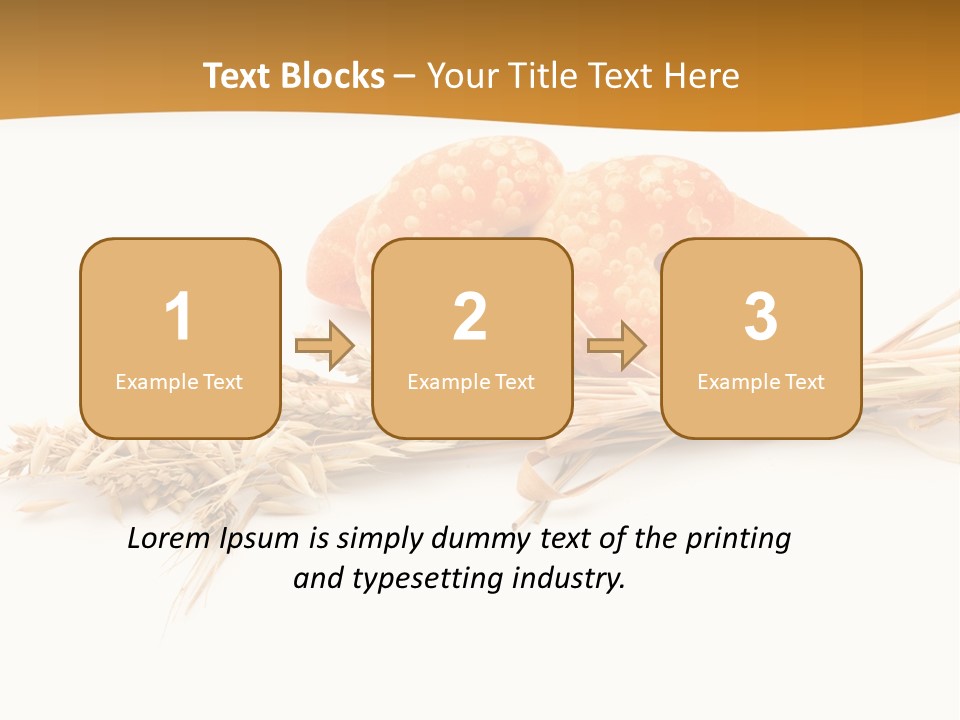 Bun Breakfast Wheat PowerPoint Template