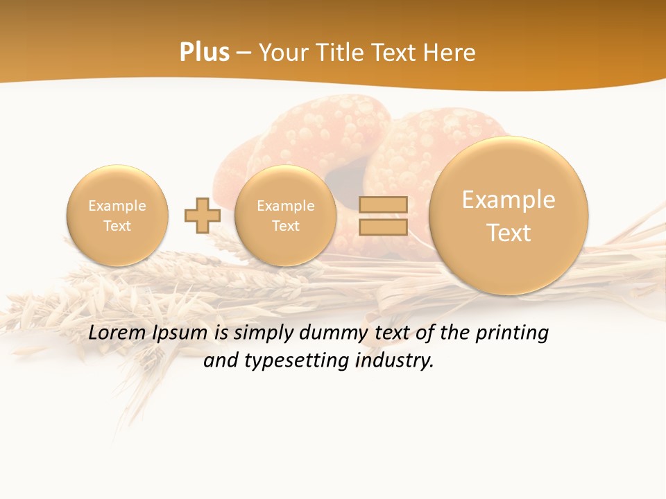 Bun Breakfast Wheat PowerPoint Template