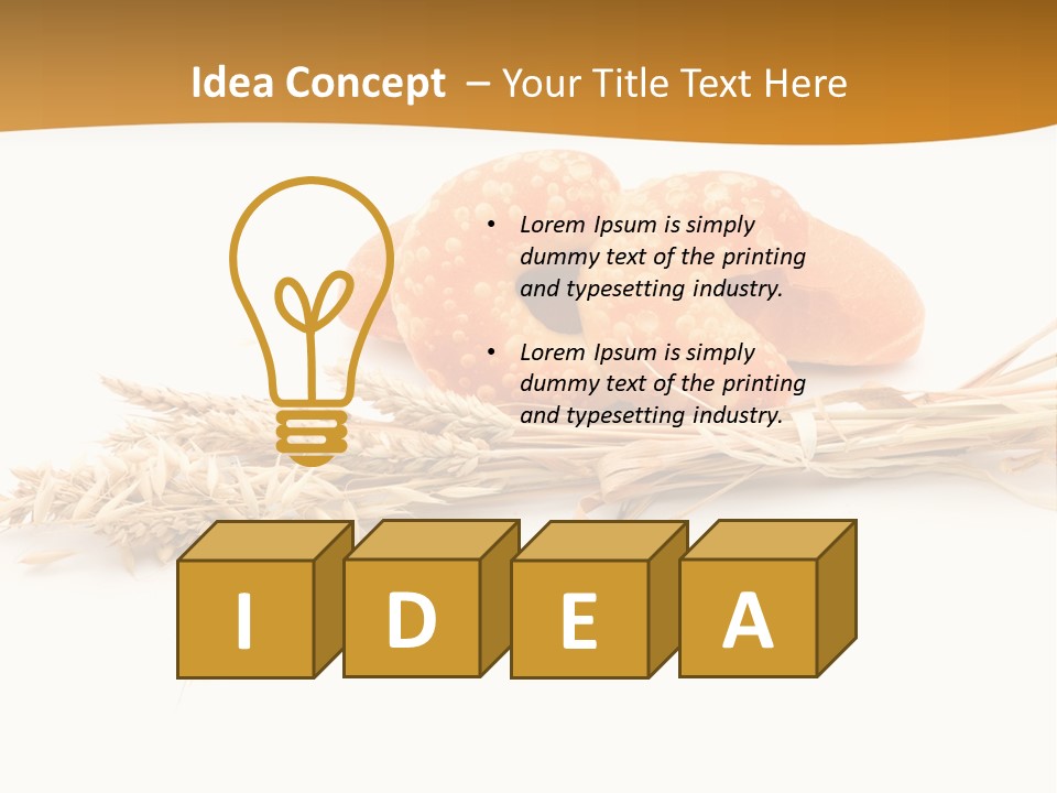 Bun Breakfast Wheat PowerPoint Template