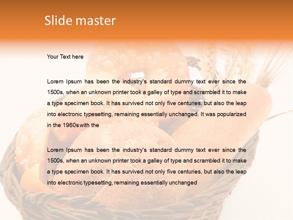 Bun Isolated Diet PowerPoint Template