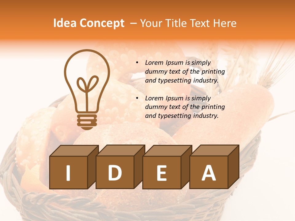 Bun Isolated Diet PowerPoint Template