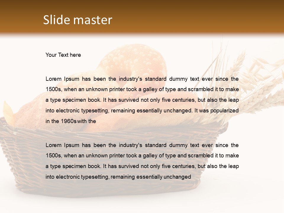 Bread Healthy Breakfast PowerPoint Template