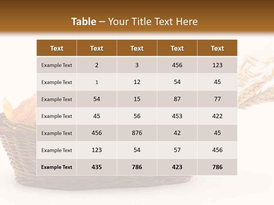 Bread Healthy Breakfast PowerPoint Template