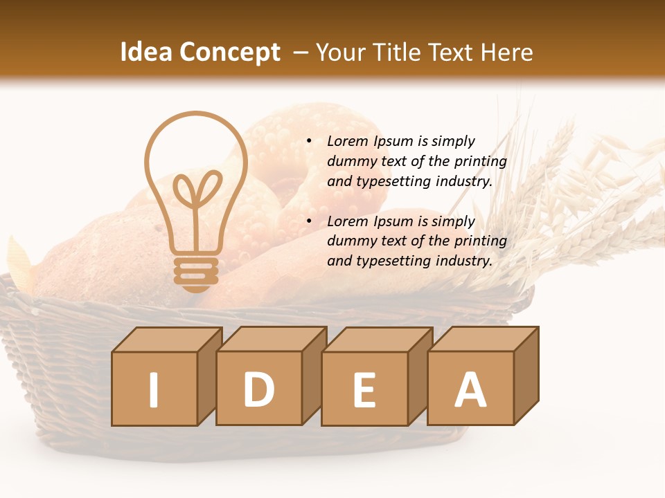 Bread Healthy Breakfast PowerPoint Template