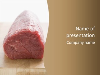 Freestanding Meat Type PowerPoint Template
