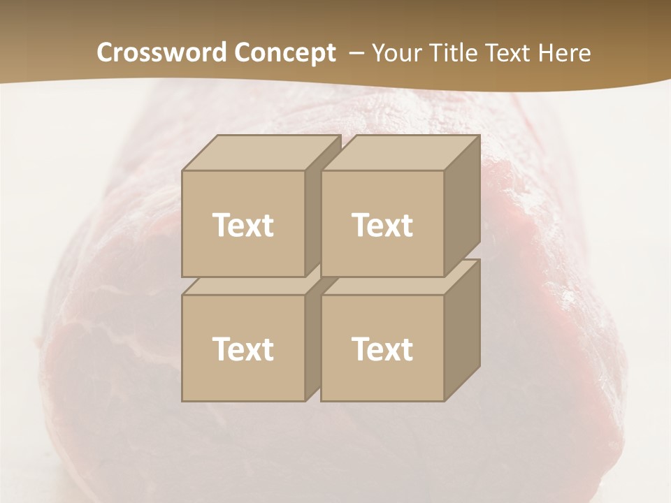 Freestanding Meat Type PowerPoint Template