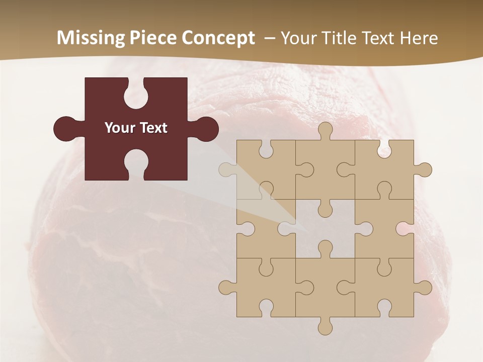 Freestanding Meat Type PowerPoint Template