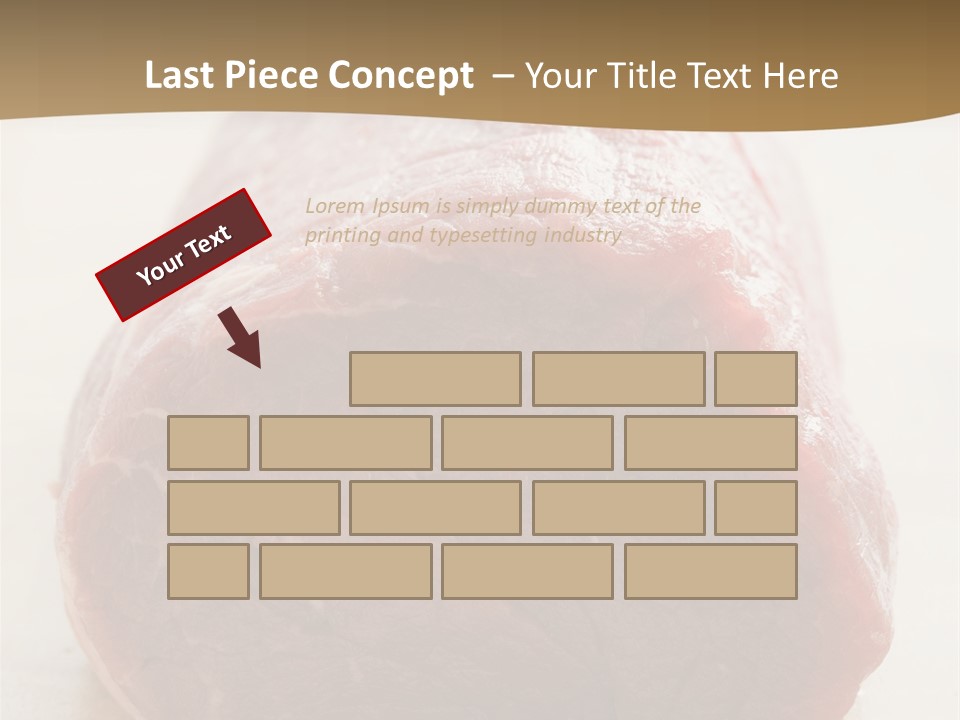 Freestanding Meat Type PowerPoint Template
