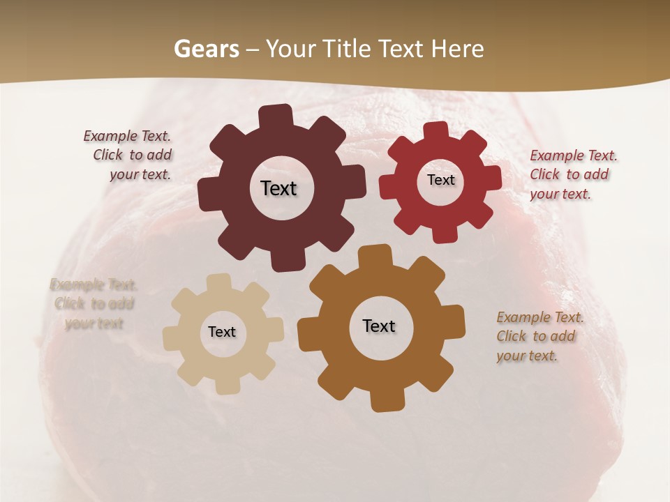 Freestanding Meat Type PowerPoint Template