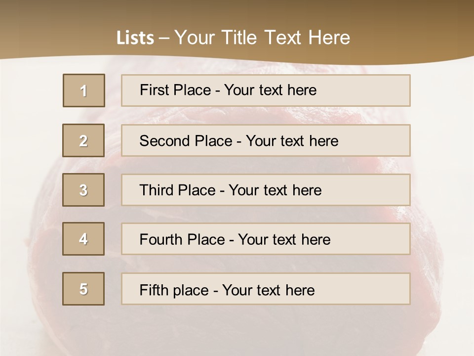 Freestanding Meat Type PowerPoint Template