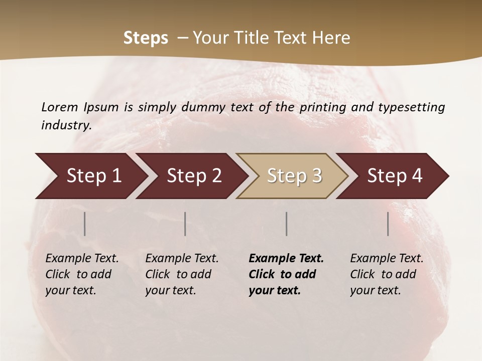 Freestanding Meat Type PowerPoint Template