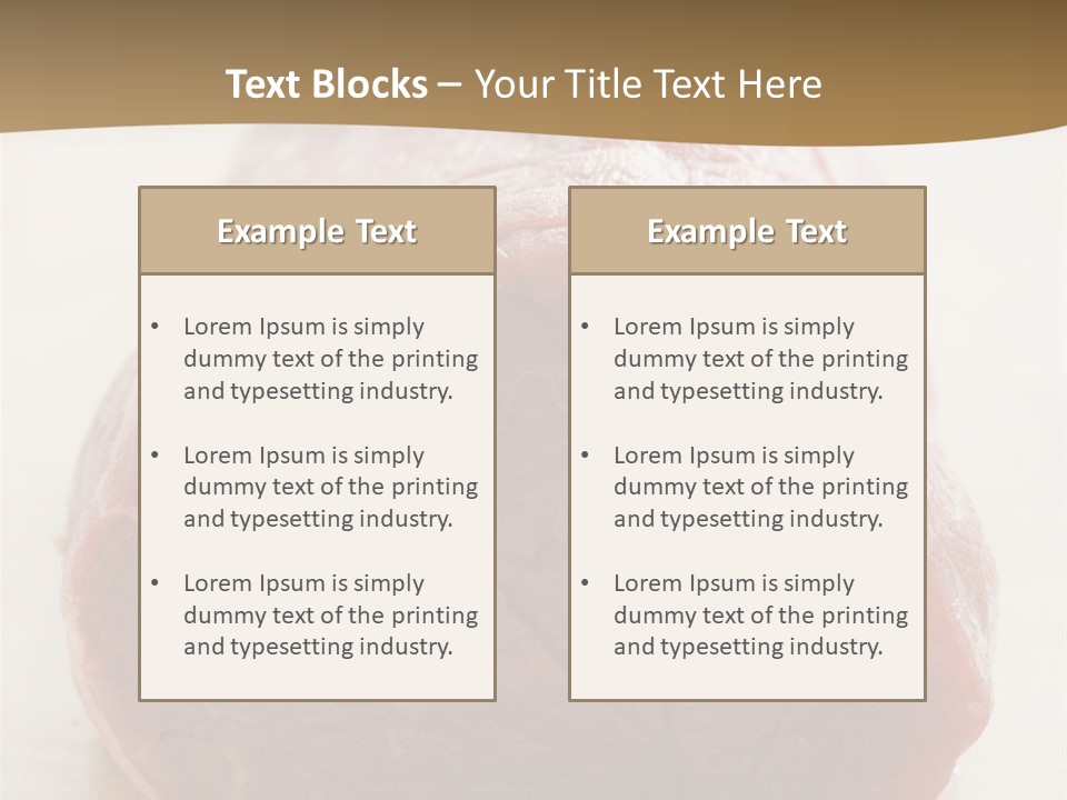 Freestanding Meat Type PowerPoint Template
