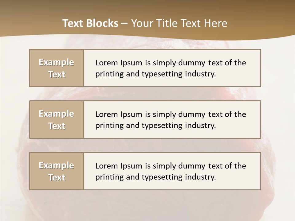 Freestanding Meat Type PowerPoint Template