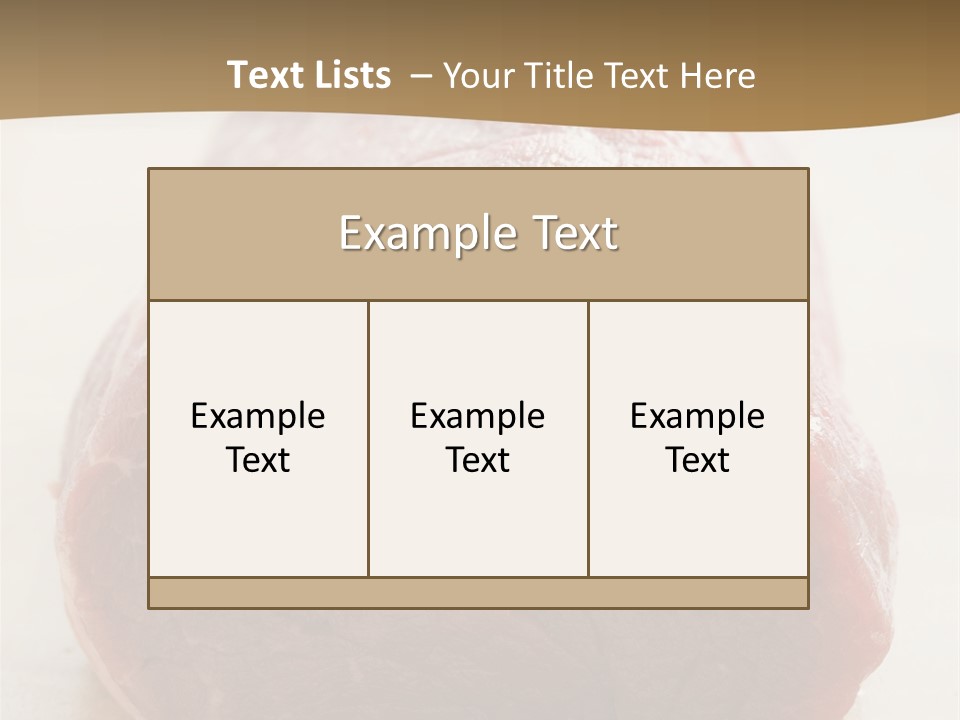 Freestanding Meat Type PowerPoint Template