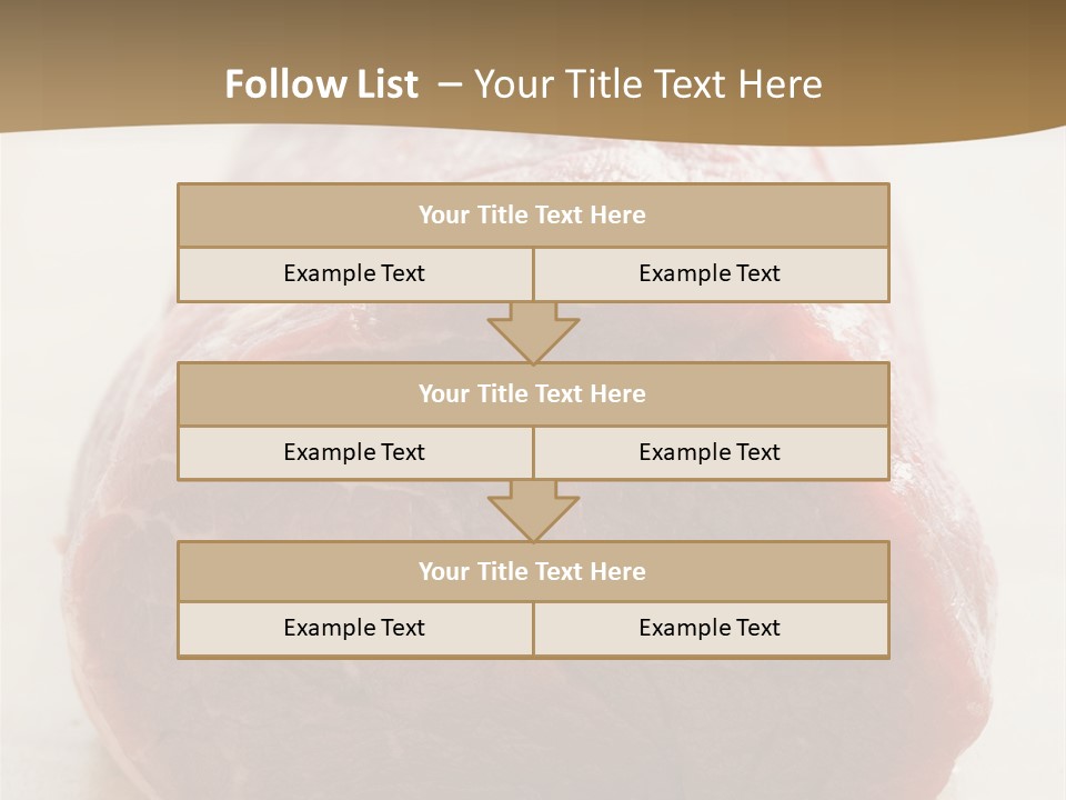 Freestanding Meat Type PowerPoint Template
