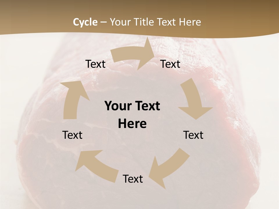 Freestanding Meat Type PowerPoint Template