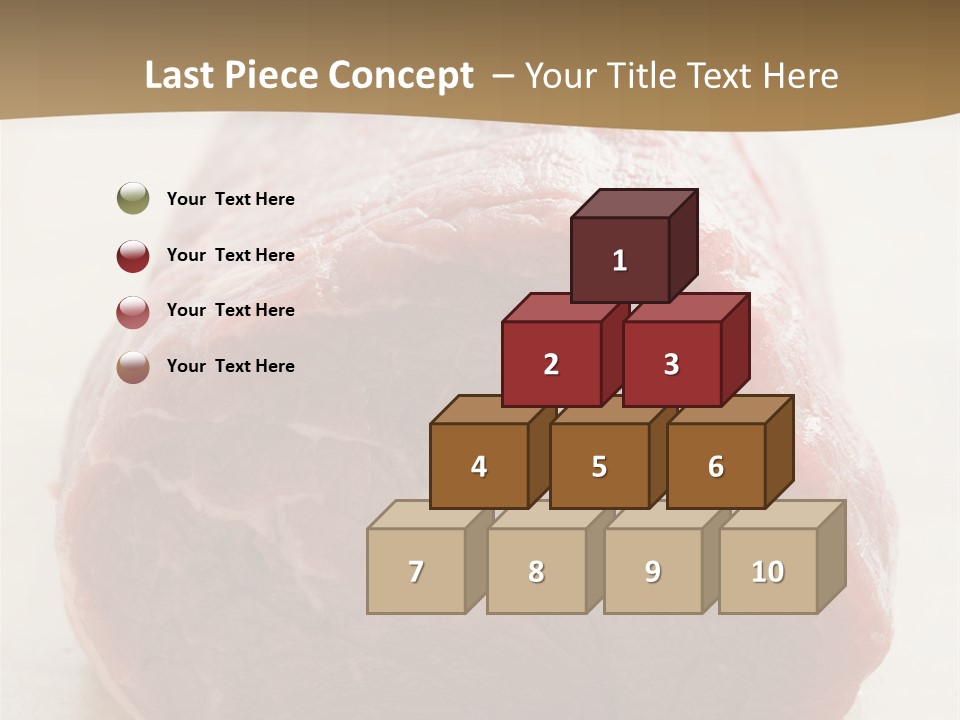 Freestanding Meat Type PowerPoint Template