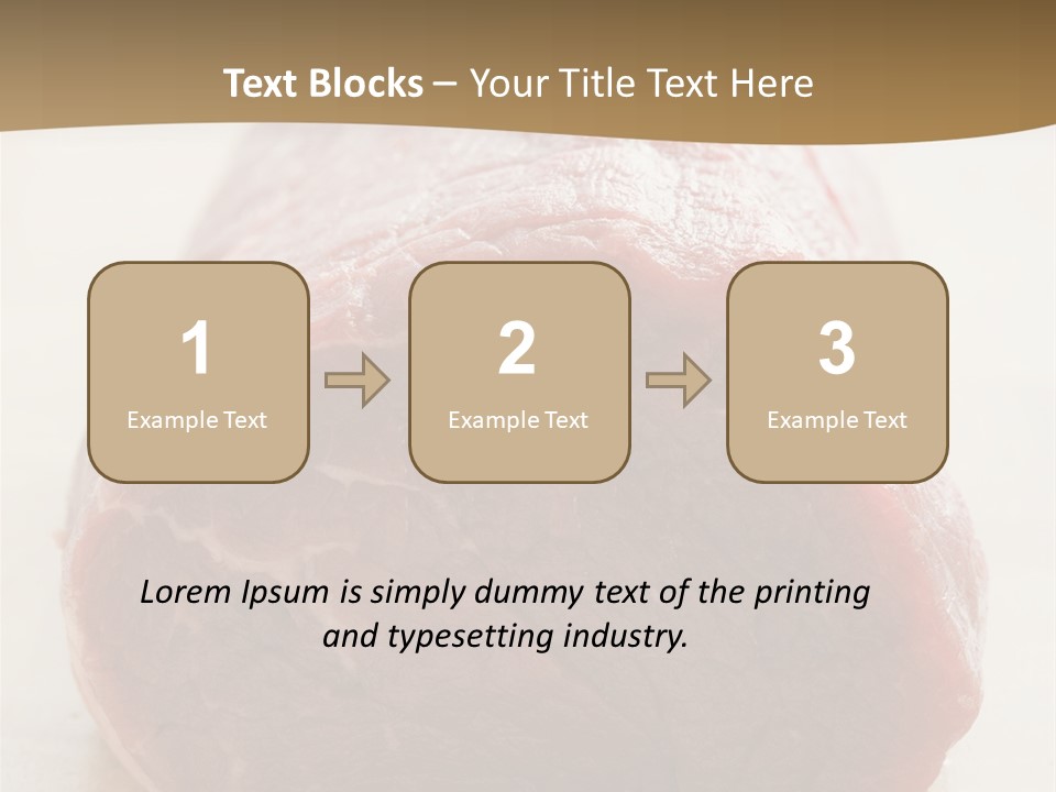 Freestanding Meat Type PowerPoint Template