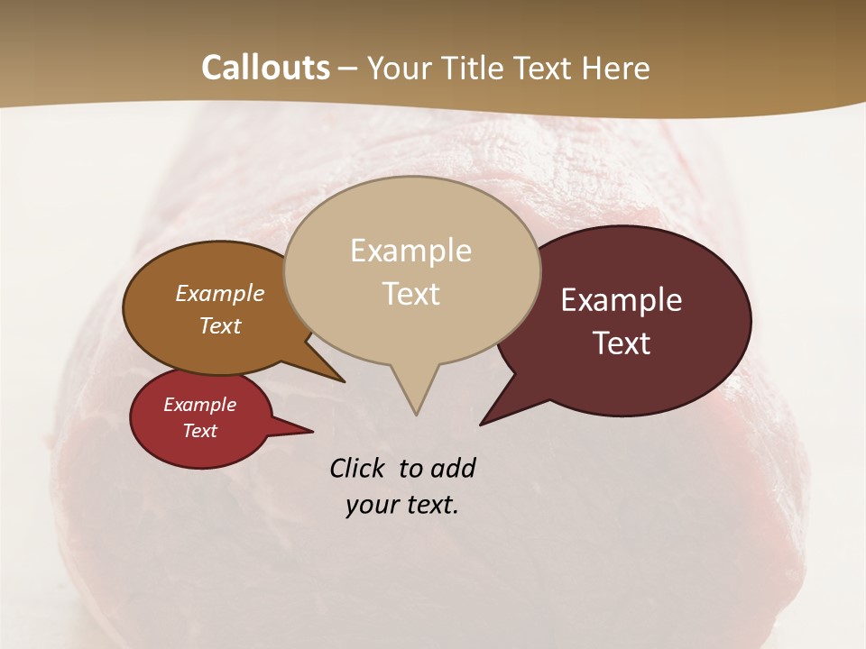 Freestanding Meat Type PowerPoint Template