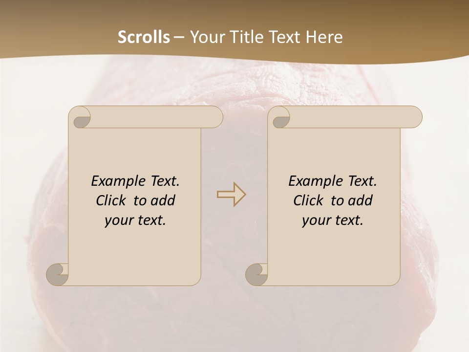 Freestanding Meat Type PowerPoint Template