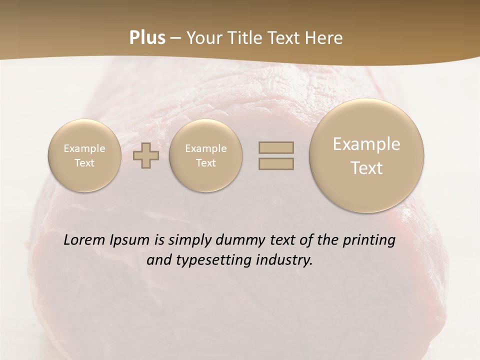 Freestanding Meat Type PowerPoint Template