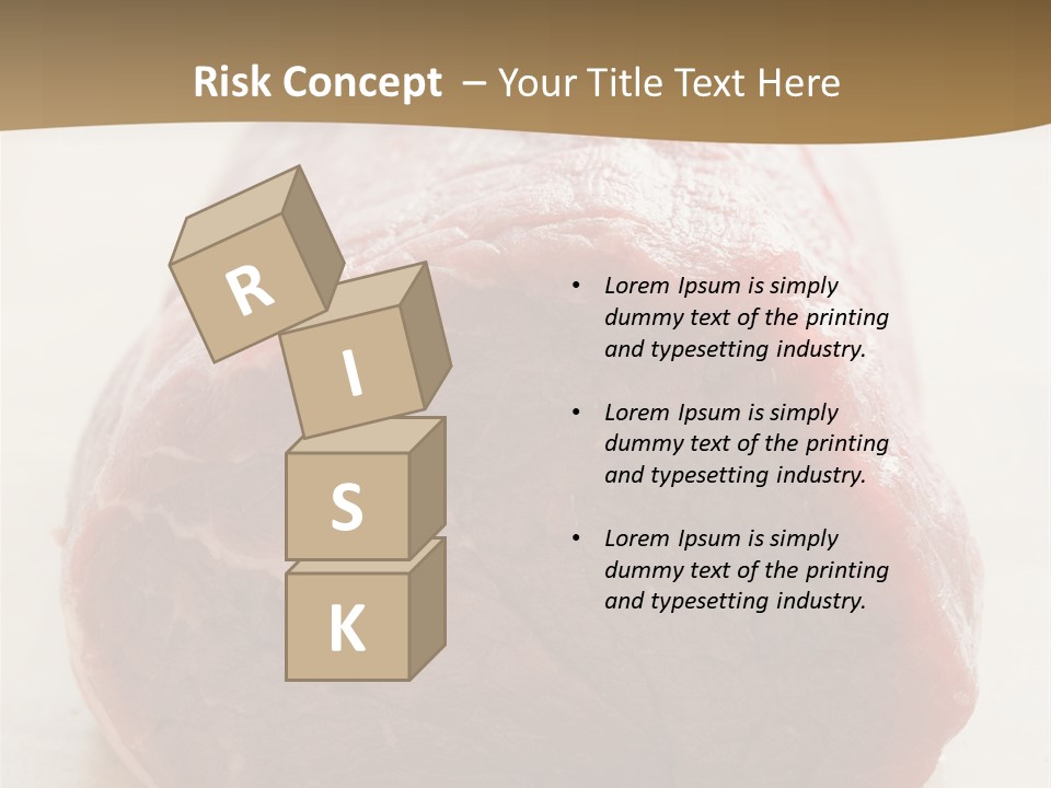 Freestanding Meat Type PowerPoint Template