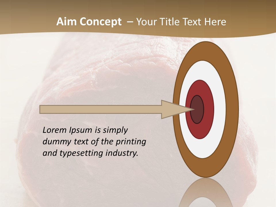 Freestanding Meat Type PowerPoint Template