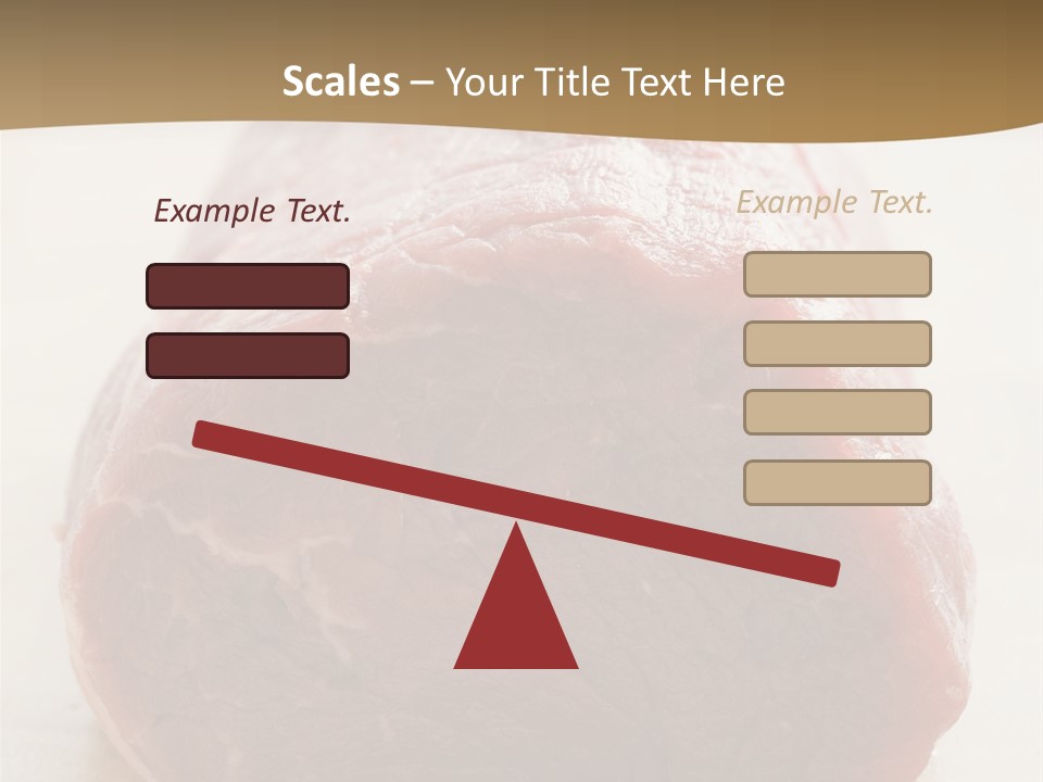 Freestanding Meat Type PowerPoint Template