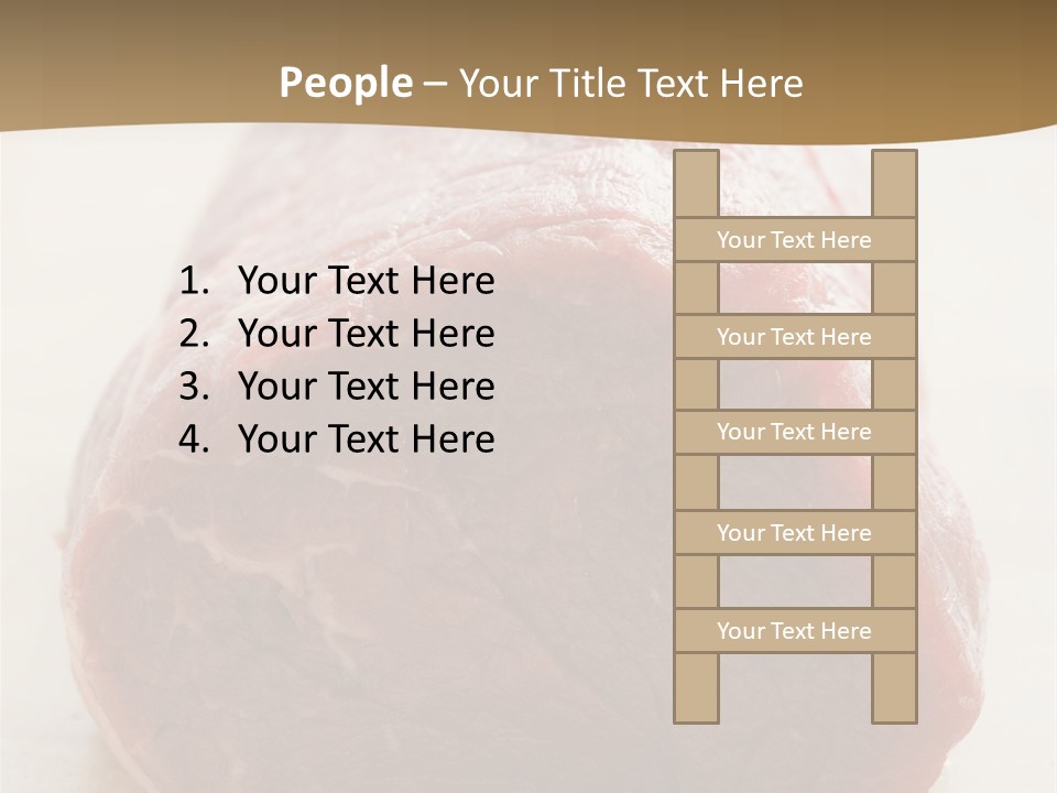 Freestanding Meat Type PowerPoint Template