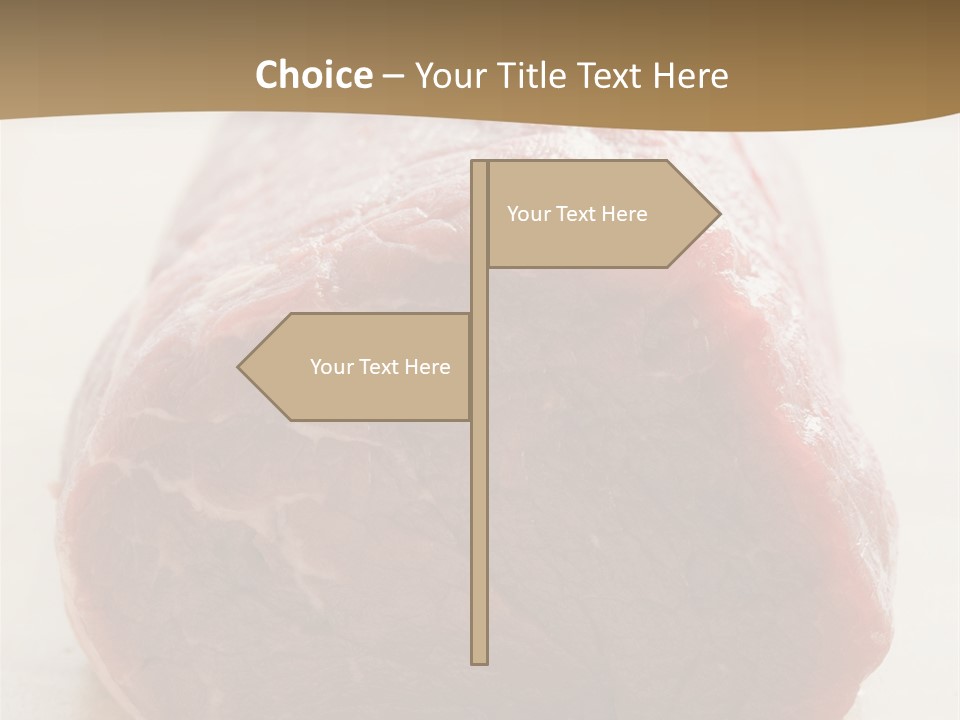 Freestanding Meat Type PowerPoint Template