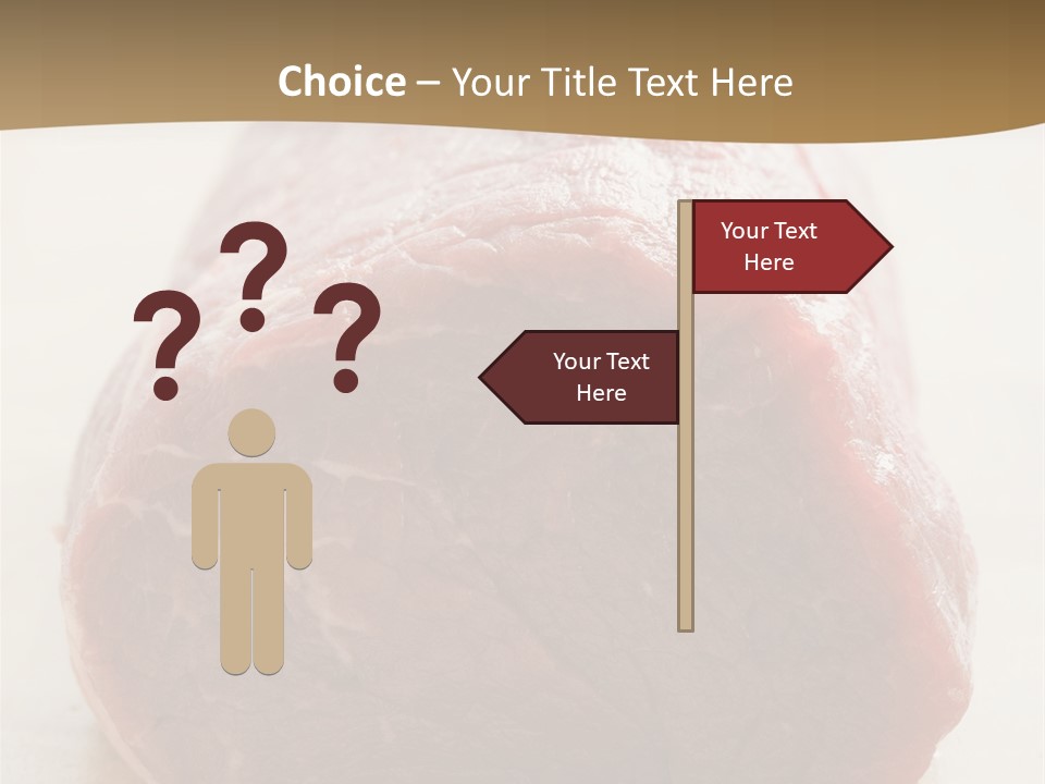 Freestanding Meat Type PowerPoint Template