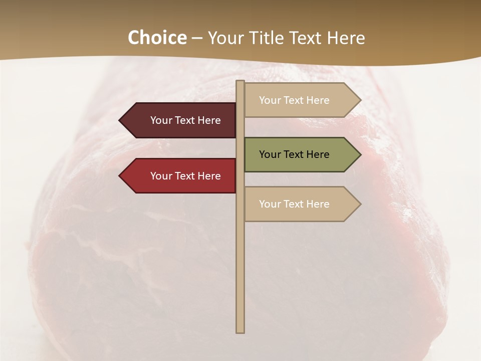 Freestanding Meat Type PowerPoint Template