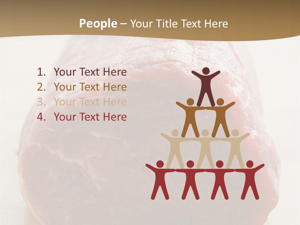 Freestanding Meat Type PowerPoint Template