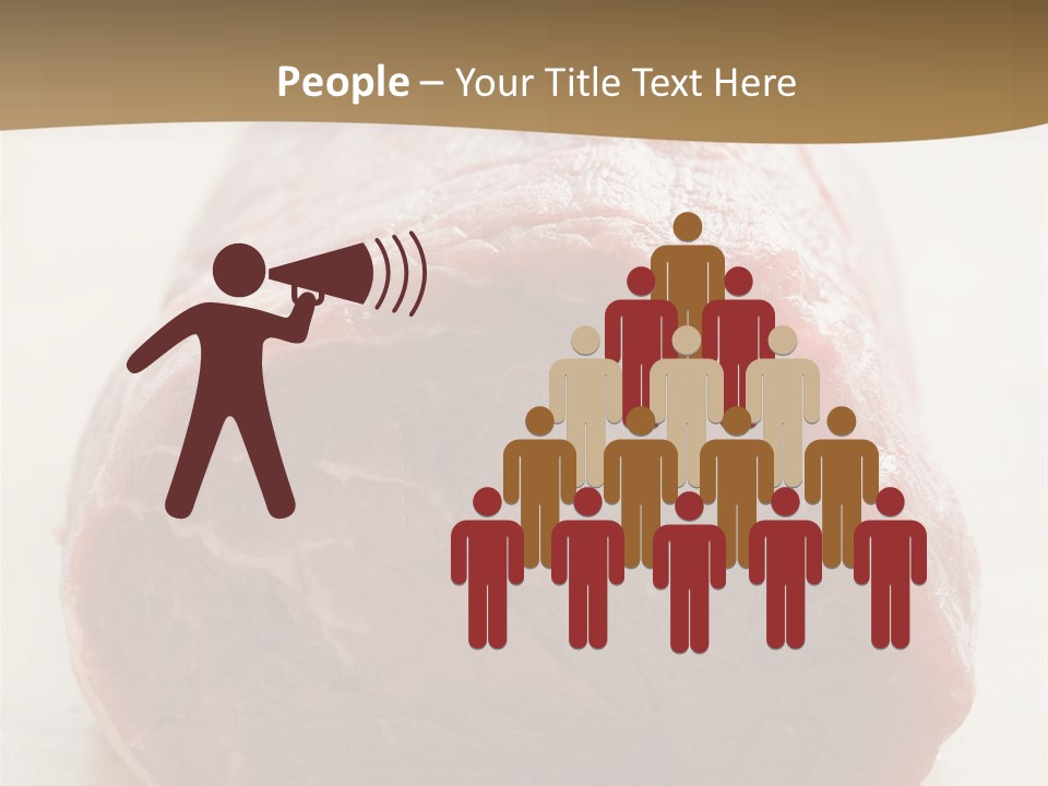 Freestanding Meat Type PowerPoint Template
