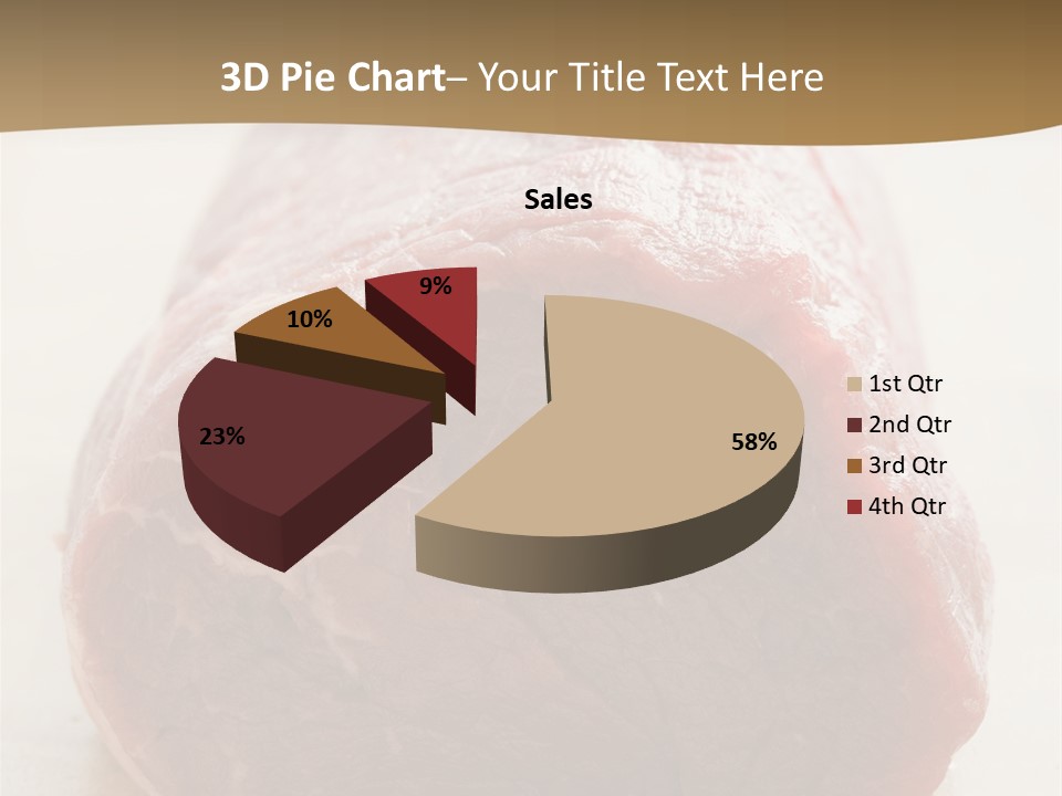 Freestanding Meat Type PowerPoint Template