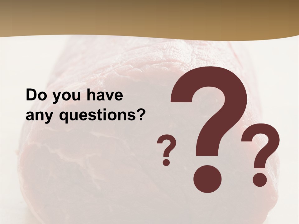 Freestanding Meat Type PowerPoint Template