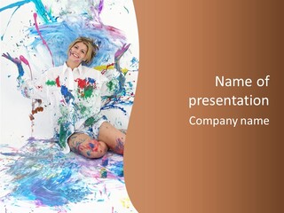 People Paint Cute PowerPoint Template