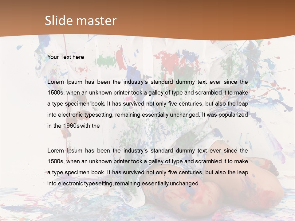 People Paint Cute PowerPoint Template